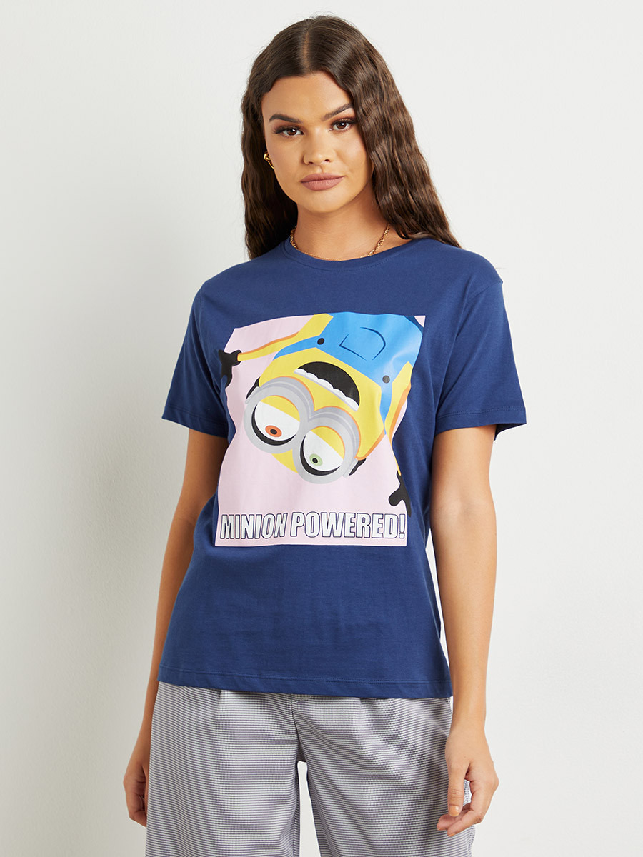 تيشيرت مطبوع بقصة واسعة من ستايلي-women-clothing-tshirts-image-3