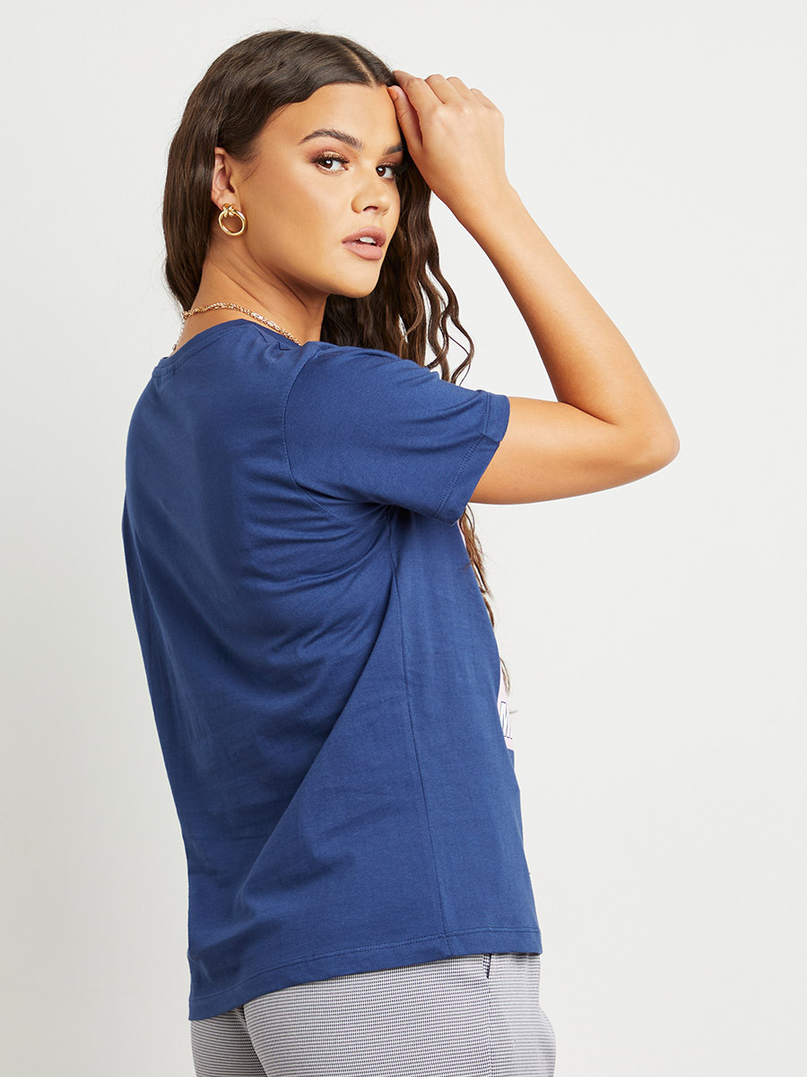 تيشيرت مطبوع بقصة واسعة من ستايلي-women-clothing-tshirts-image-5