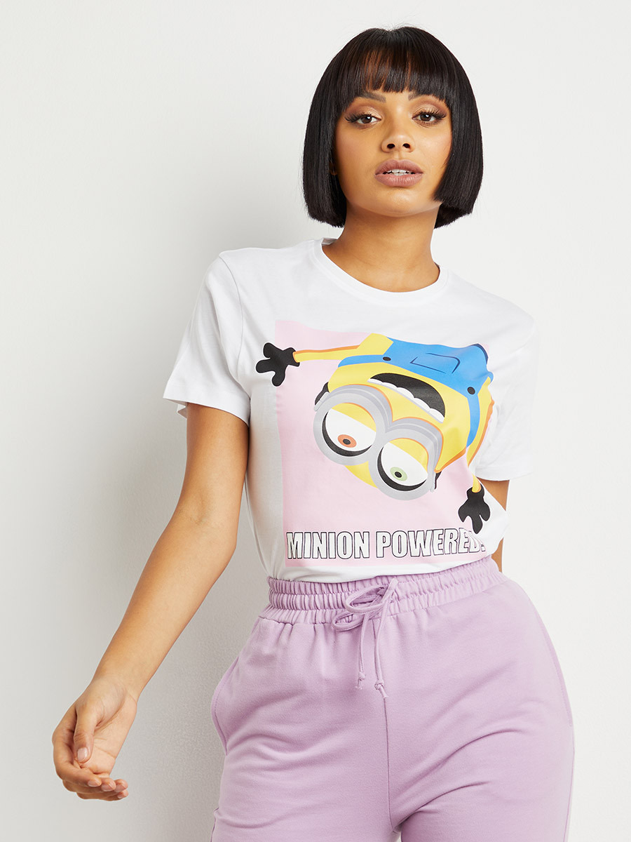 Universal Minion Printed Regular Fit T-shirt-women-clothing-tshirts-image-1