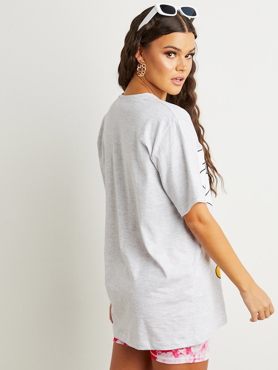 Styli Disney Mickey Print Oversized Longline T-shirt-women-clothing-tshirts-image-3