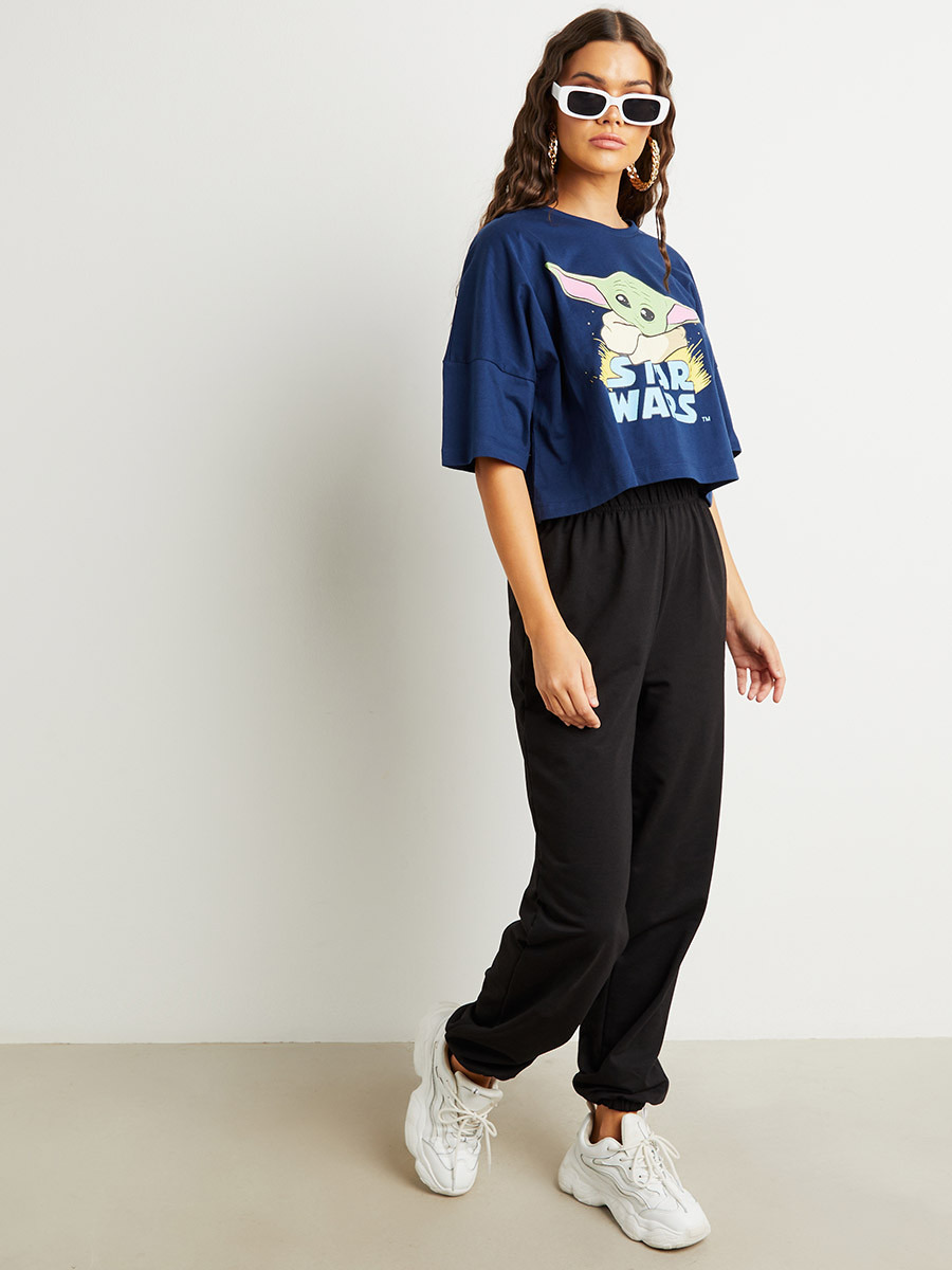 تيشيرت مطبوع بقصة قصيرة  من ستايلي-women-clothing-tshirts-image-2