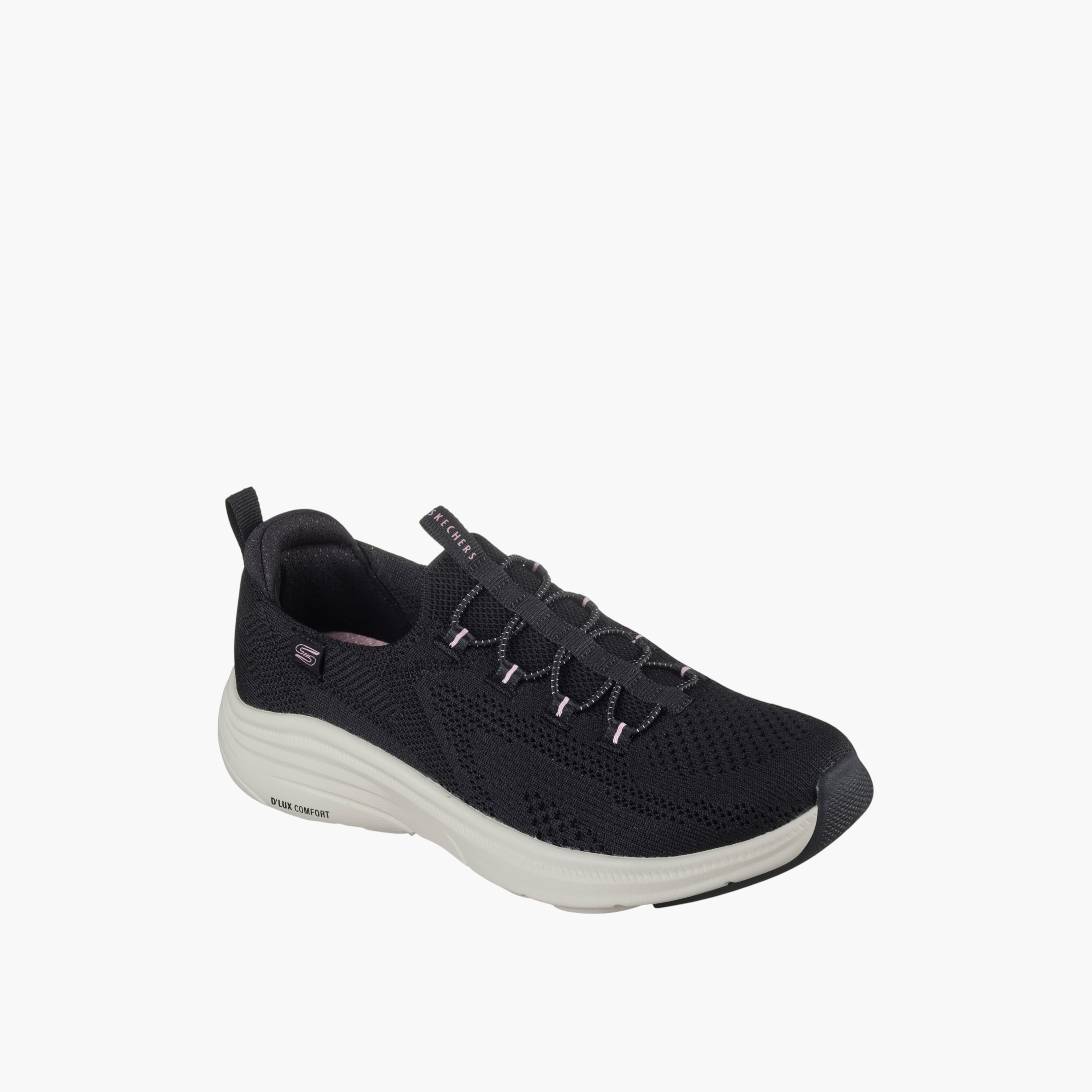 حذاء رياضي دي لوكس كومفورت 2.0 سهل الارتداء للنساء من سكيتشرز - 104472-BKPK-women-shoes-sports-image-1