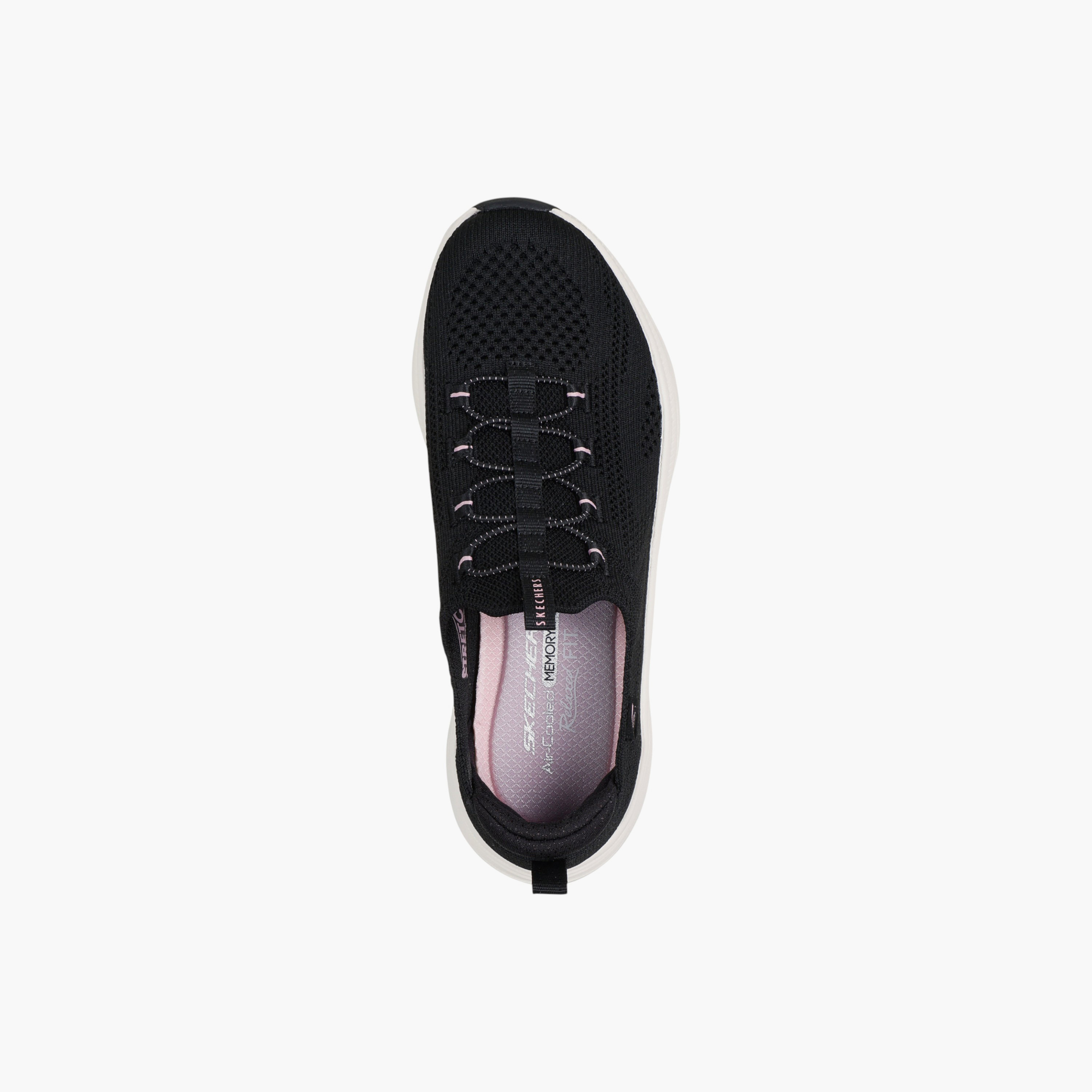 حذاء رياضي دي لوكس كومفورت 2.0 سهل الارتداء للنساء من سكيتشرز - 104472-BKPK-women-shoes-sports-image-3