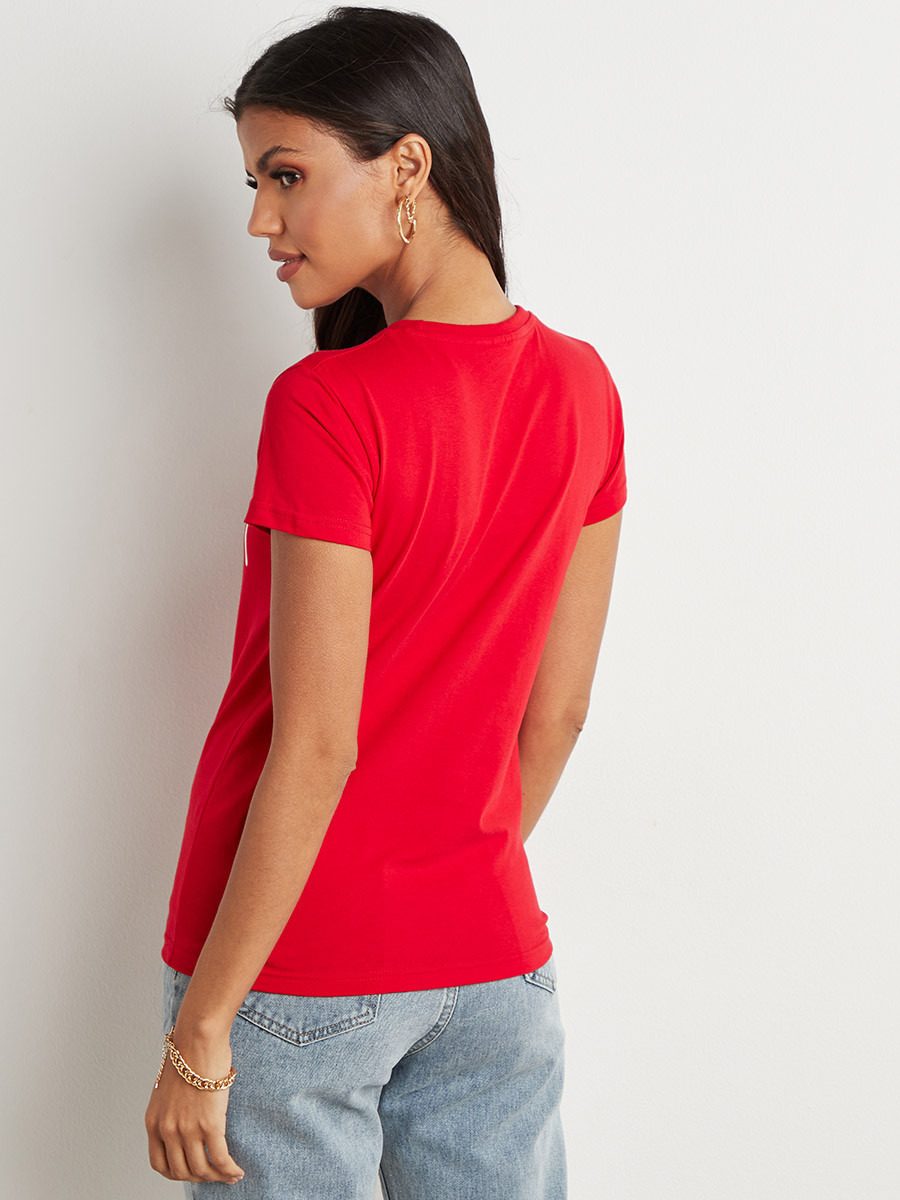 تيشيرت مطبوع بقصة واسعة من ستايلي-women-clothing-tshirts-image-4