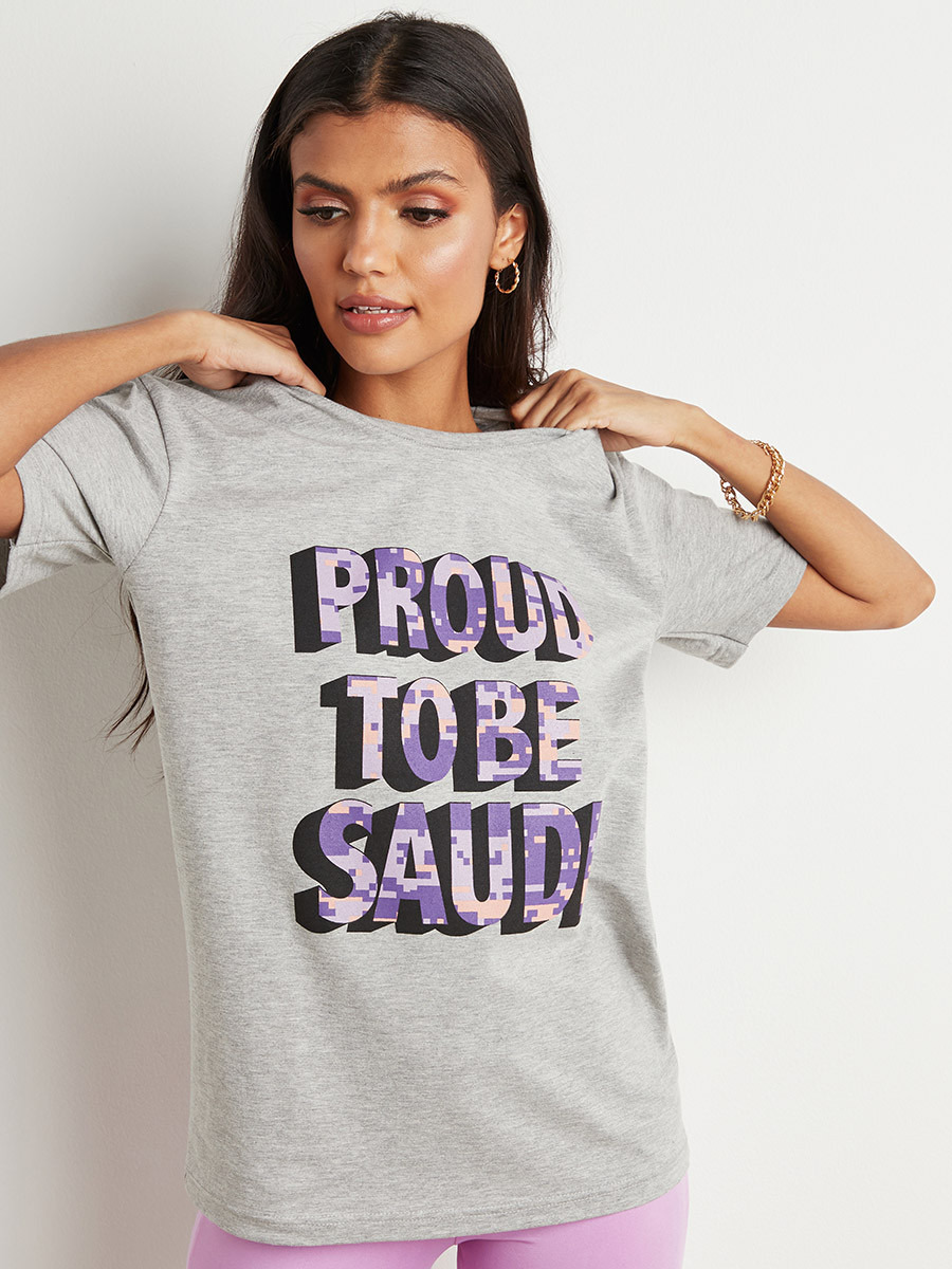 تيشيرت مطبوع بقصة واسعة من ستايلي-women-clothing-tshirts-image-4