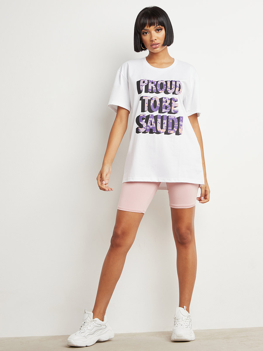تيشيرت مطبوع بقصة واسعة من ستايلي-women-clothing-tshirts-image-2
