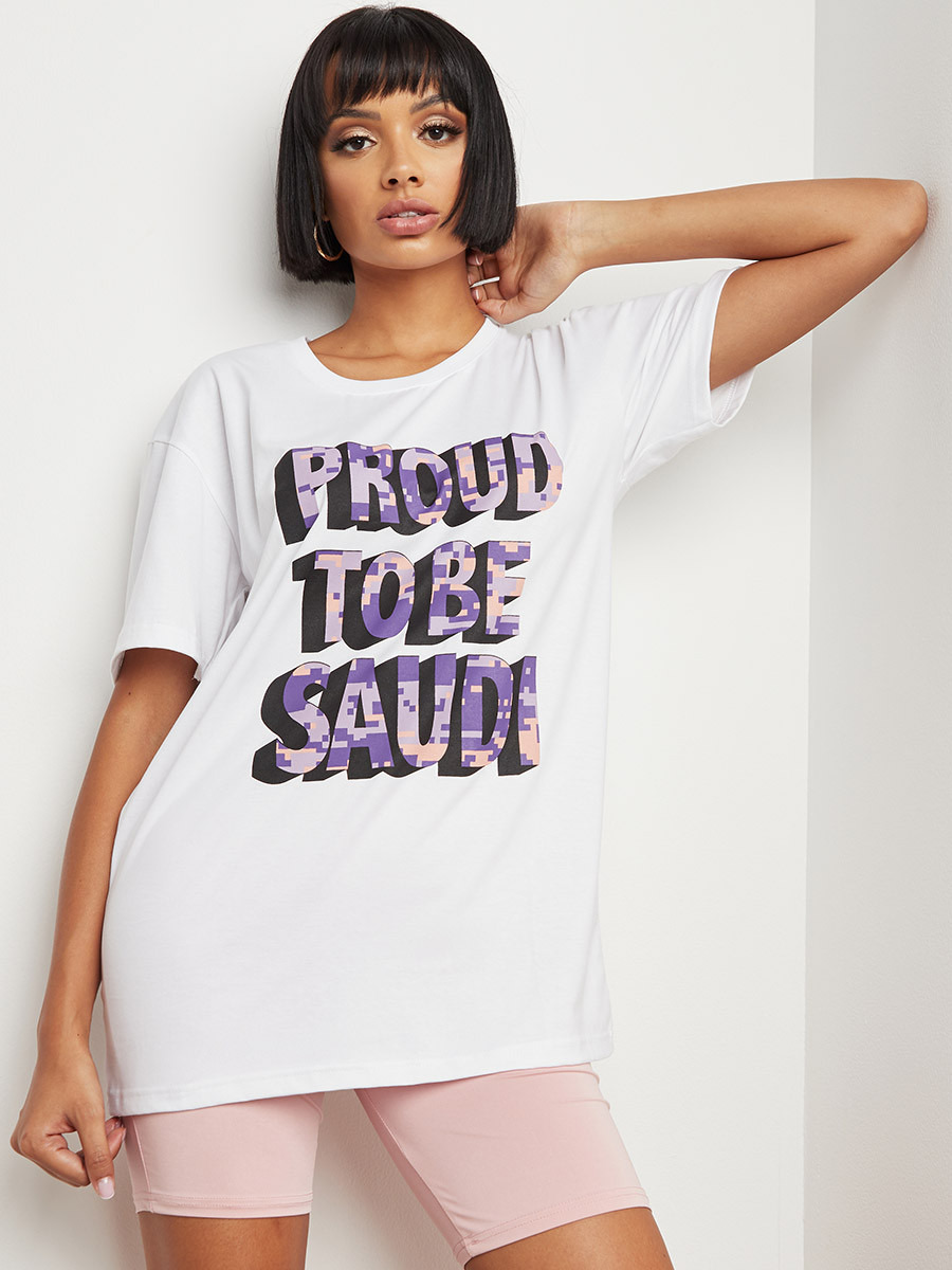 تيشيرت مطبوع بقصة واسعة من ستايلي-women-clothing-tshirts-image-6
