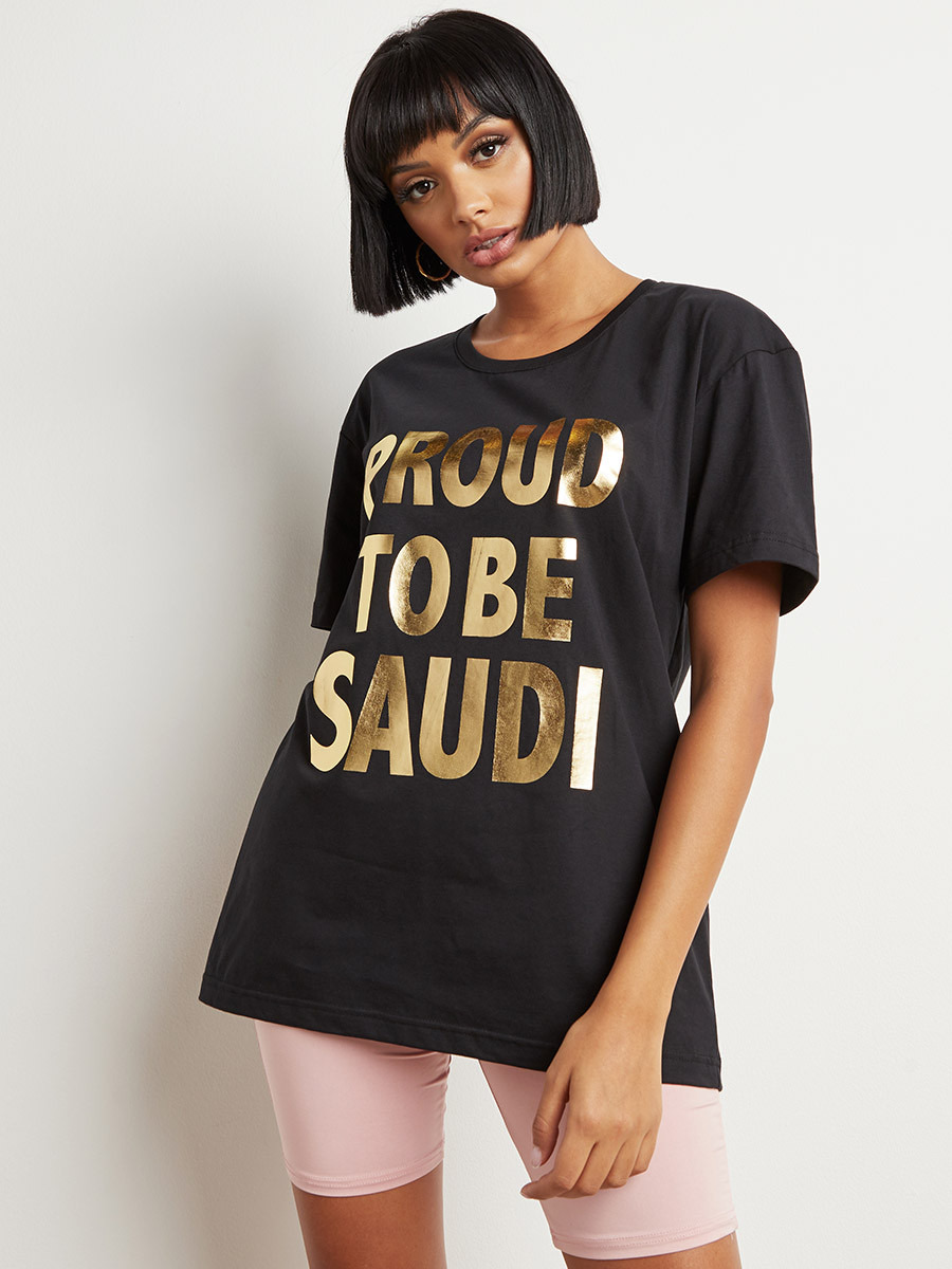 تيشيرت مطبوع بقصة واسعة من ستايلي-women-clothing-tshirts-image-1