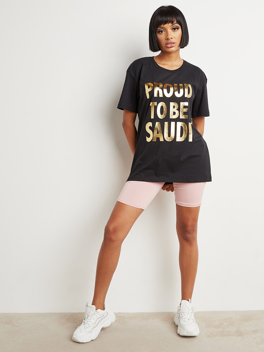تيشيرت مطبوع بقصة واسعة من ستايلي-women-clothing-tshirts-image-2