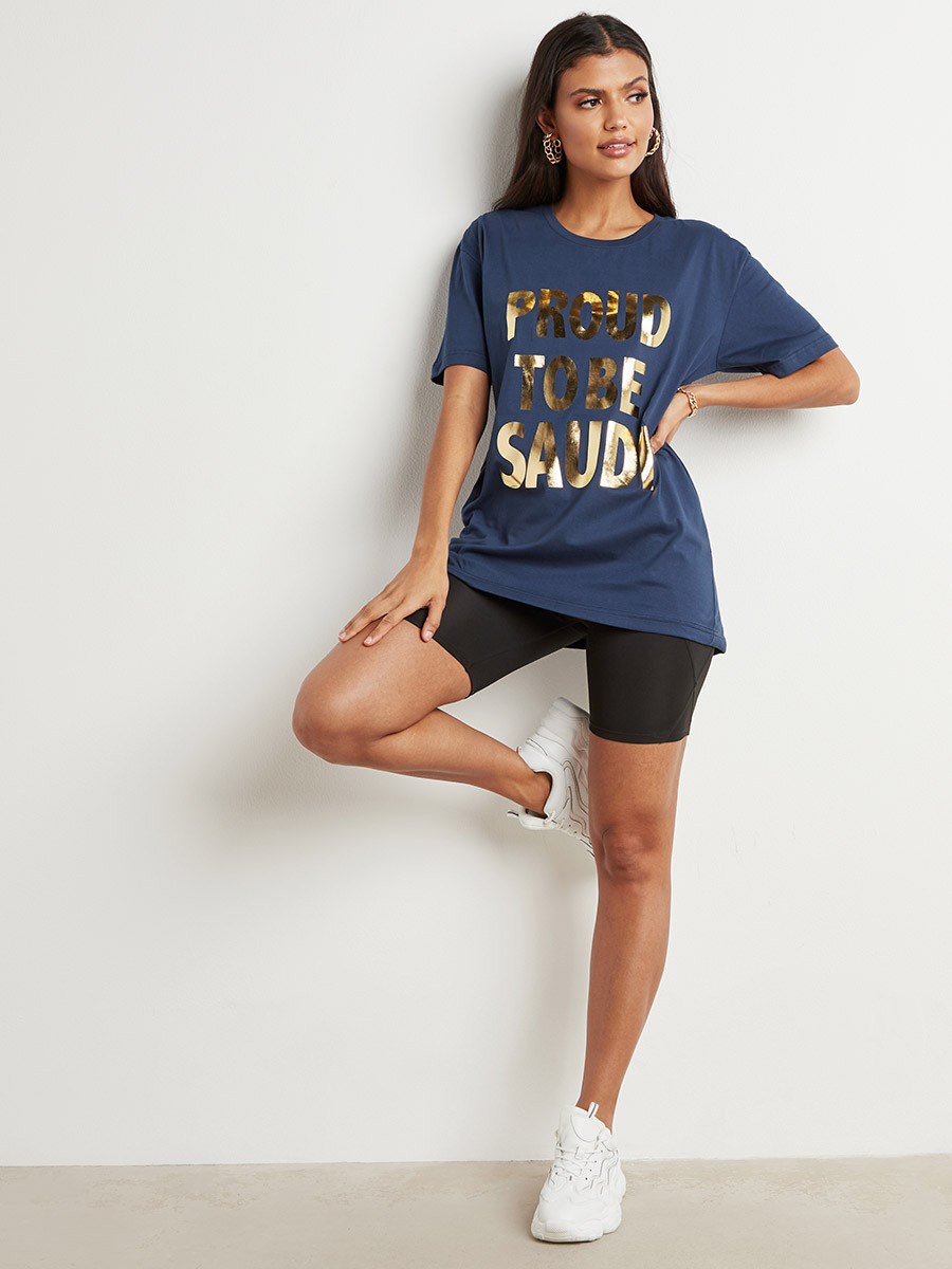 Styli Proud To Be Saudi Glitter Oversized T-Shirt-women-clothing-tshirts-image-3