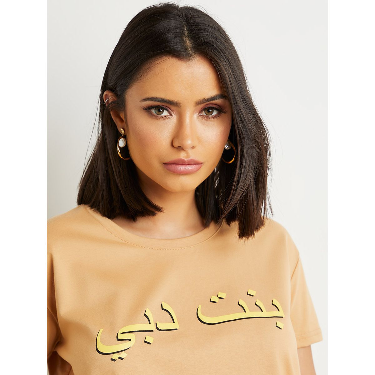 تيشيرت مطبوع بقصة واسعة من ستايلي-women-clothing-tshirts-image-3