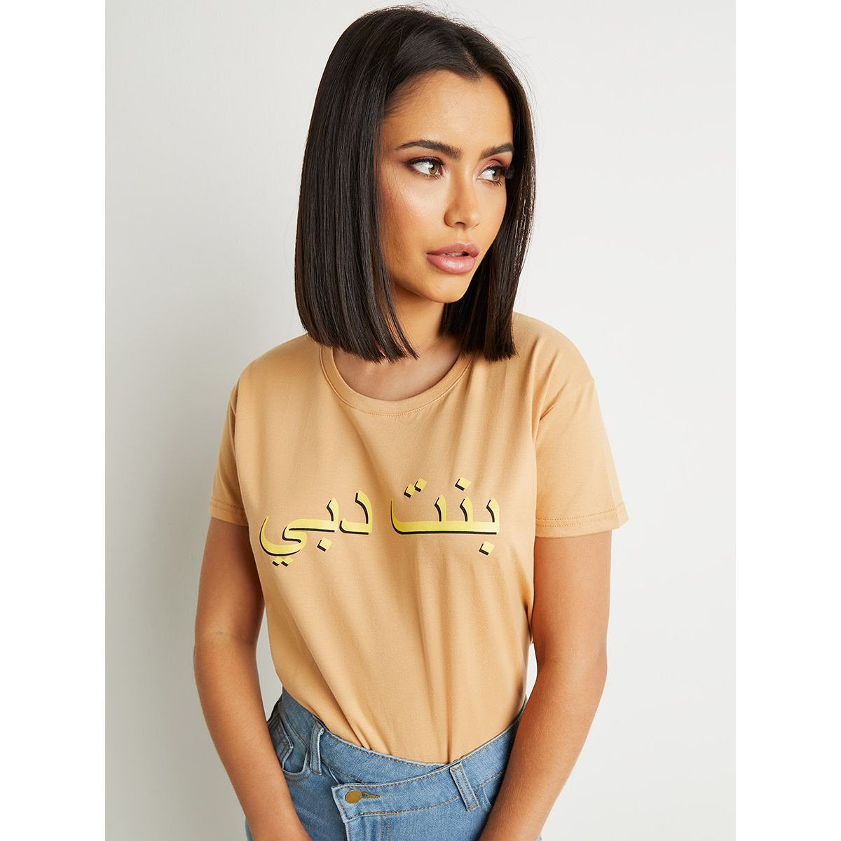 تيشيرت مطبوع بقصة واسعة من ستايلي-women-clothing-tshirts-image-5