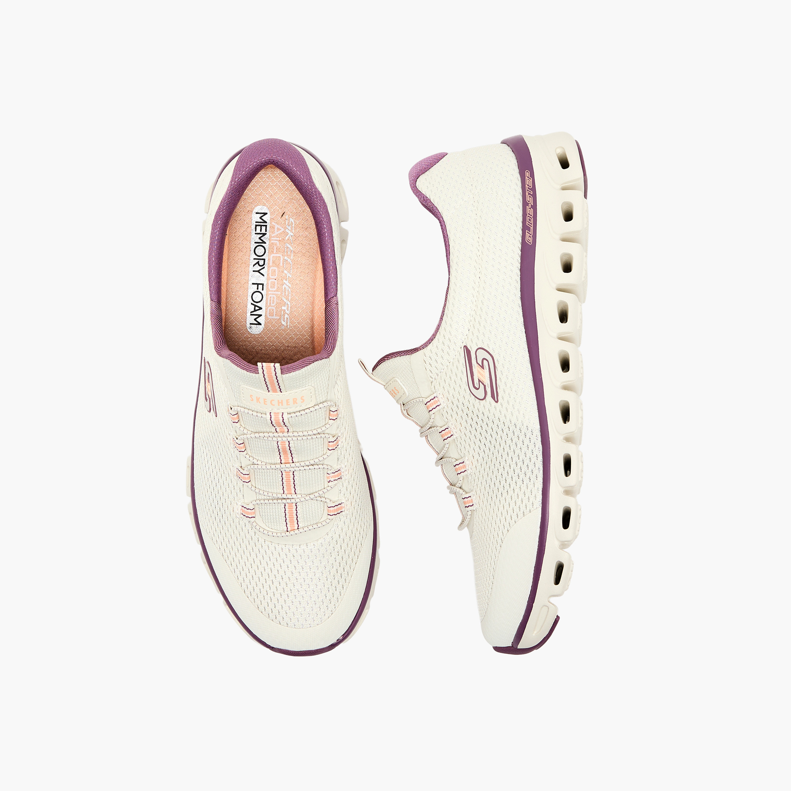 سكيتشرز- حذاء جري للنساء سهل الارتداء غلايد-ستيب 104554 | OE-sports-women-shoes-image-1