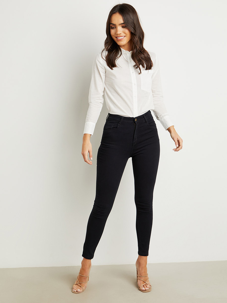 قميص بجيوب وأكمام طويلة من ستايلي-women-clothing-shirtsandblouses-blouses-image-2
