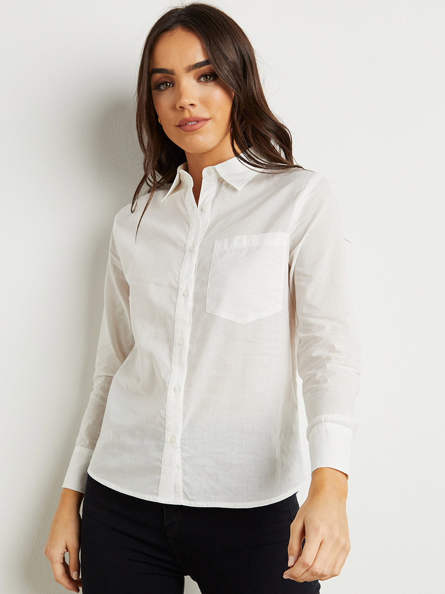 قميص بجيوب وأكمام طويلة من ستايلي-women-clothing-shirtsandblouses-blouses-image-3