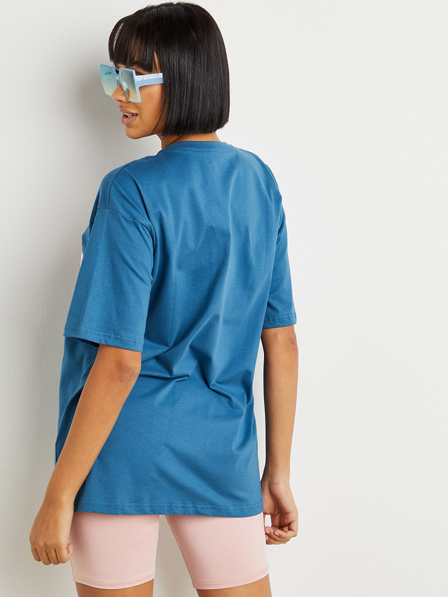 تيشيرت مطبوع بقصة واسعة من ستايلي-women-clothing-tshirts-image-5