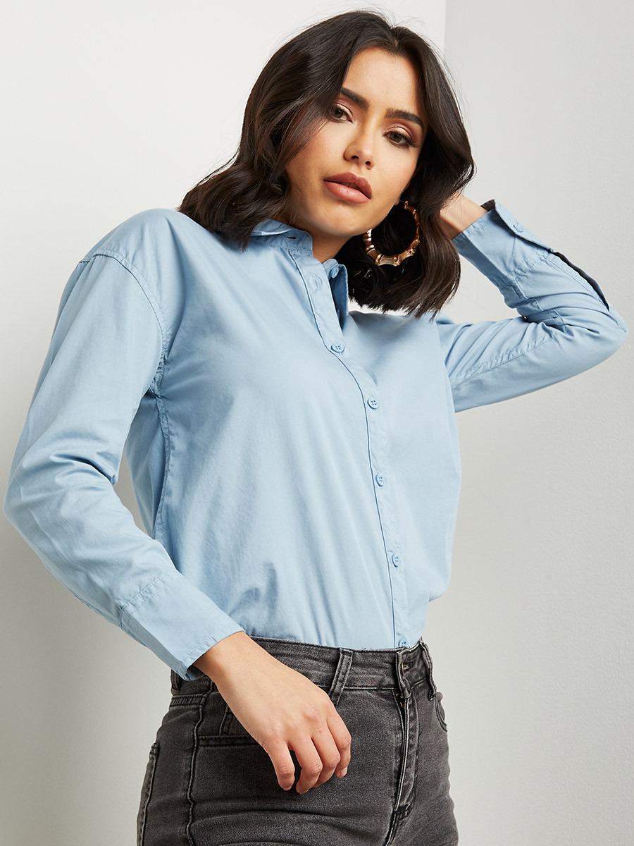 قميص مطبوع بقصة واسعة من ستايلي-women-clothing-shirtsandblouses-blouses-image-5