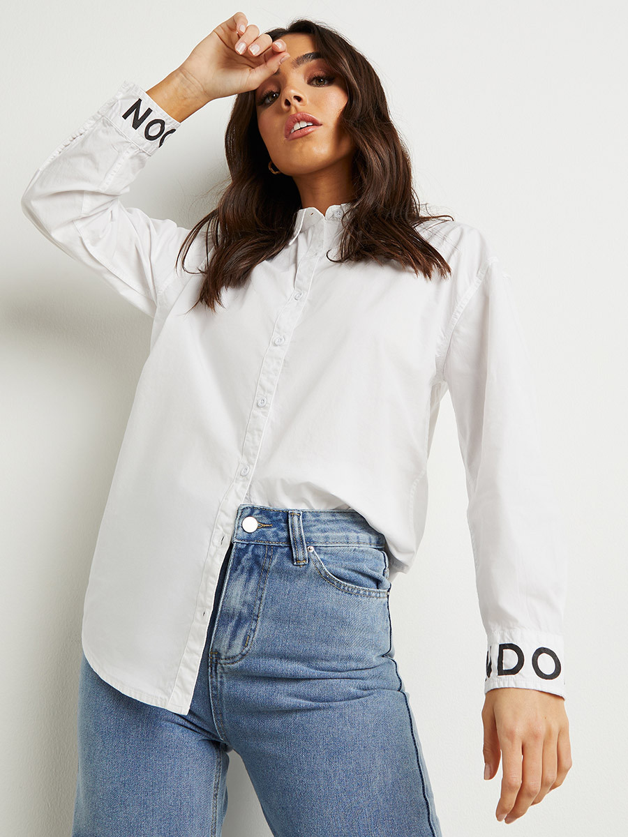 Styli London Limited Edition Print Poplin Shirt-women-clothing-shirtsandblouses-blouses-image-1