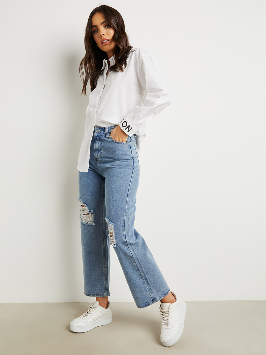 Styli London Limited Edition Print Poplin Shirt-women-clothing-shirtsandblouses-blouses-image-2
