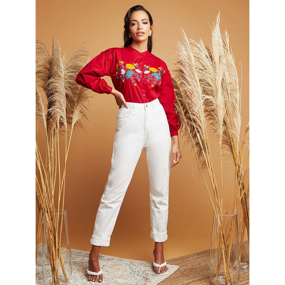 قميص مزين بتطريزات من ستايلي-women-clothing-shirtsandblouses-blouses-image-2