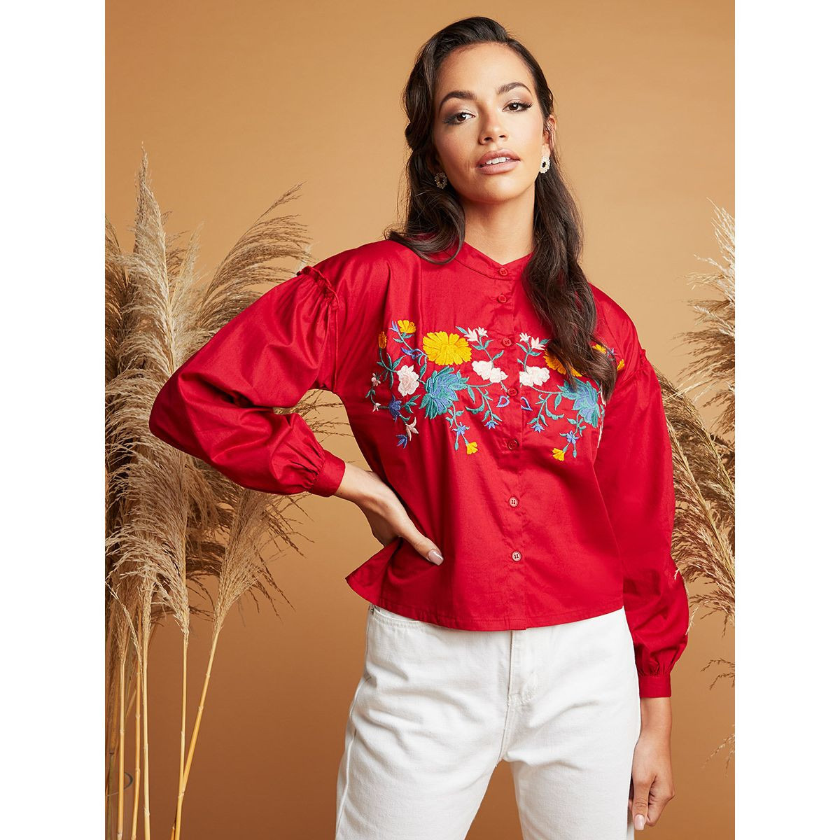 قميص مزين بتطريزات من ستايلي-women-clothing-shirtsandblouses-blouses-image-3