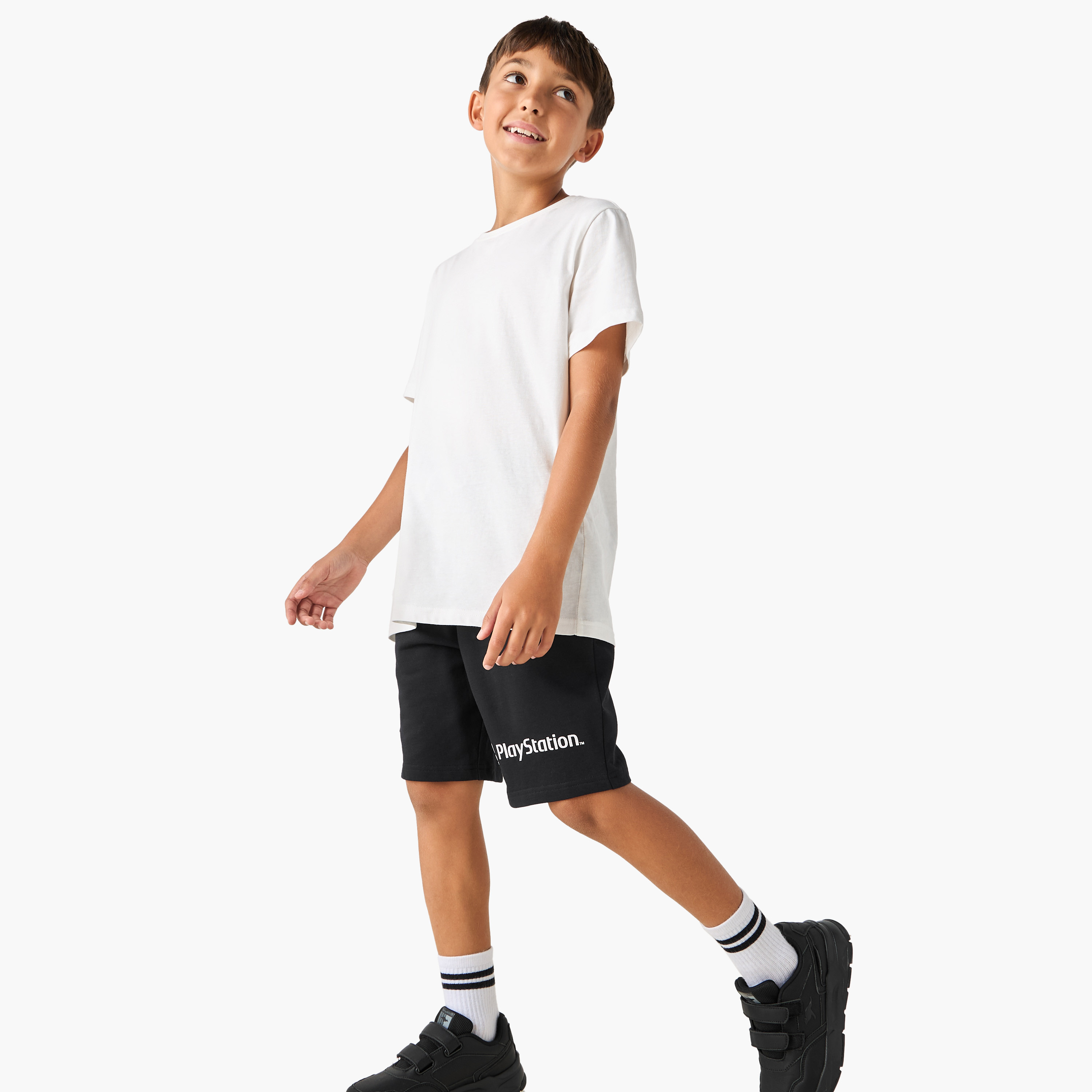 شورت بطبعات شعار بلاي ستيشن ورباط إغلاق وجيوب-boys-clothing-bottoms-shorts-image-3