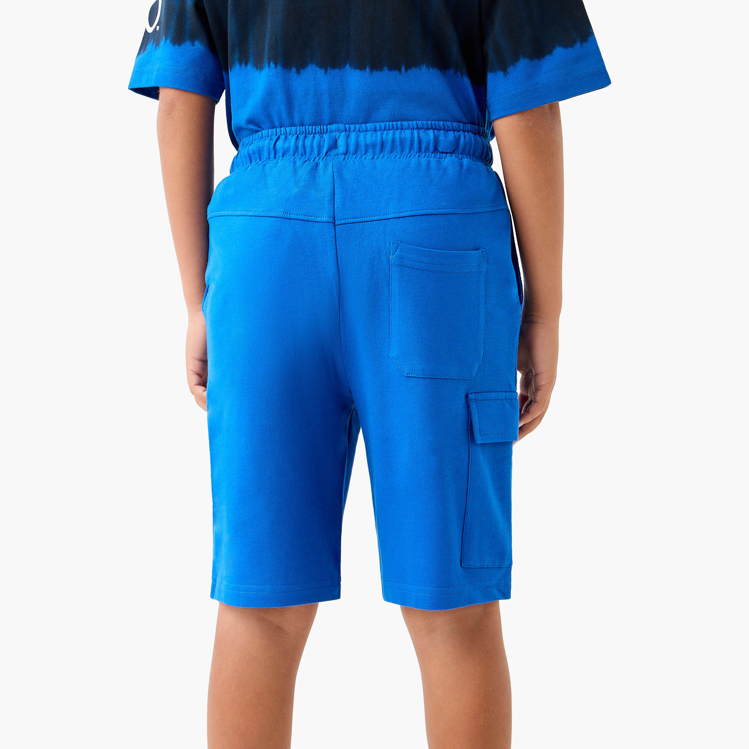 PlayStation Logo Print Shorts with Drawstring Closure and Pockets-boys-clothing-bottoms-shorts-image-3