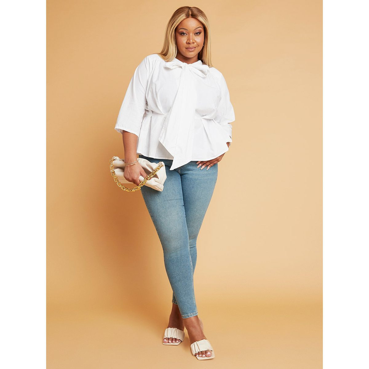 بلوزة باكمام 3/4 من ستايلي-women-clothing-shirtsandblouses-blouses-image-2