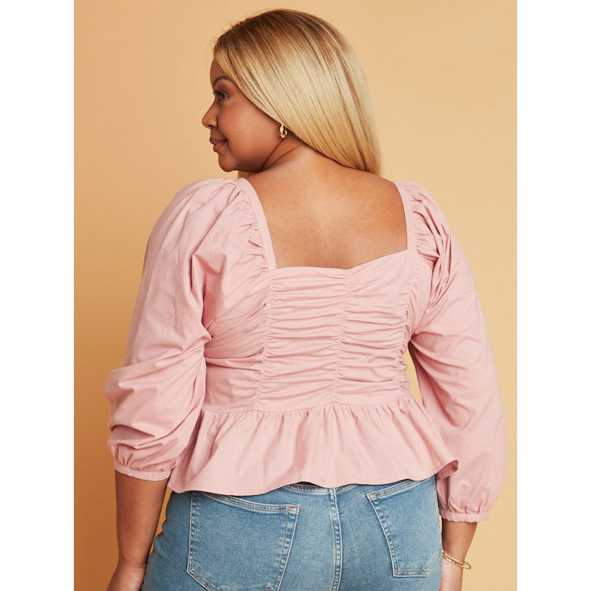 بلوزة قصيرة باكمام طويلة من ستايلي-women-clothing-shirtsandblouses-blouses-image-4