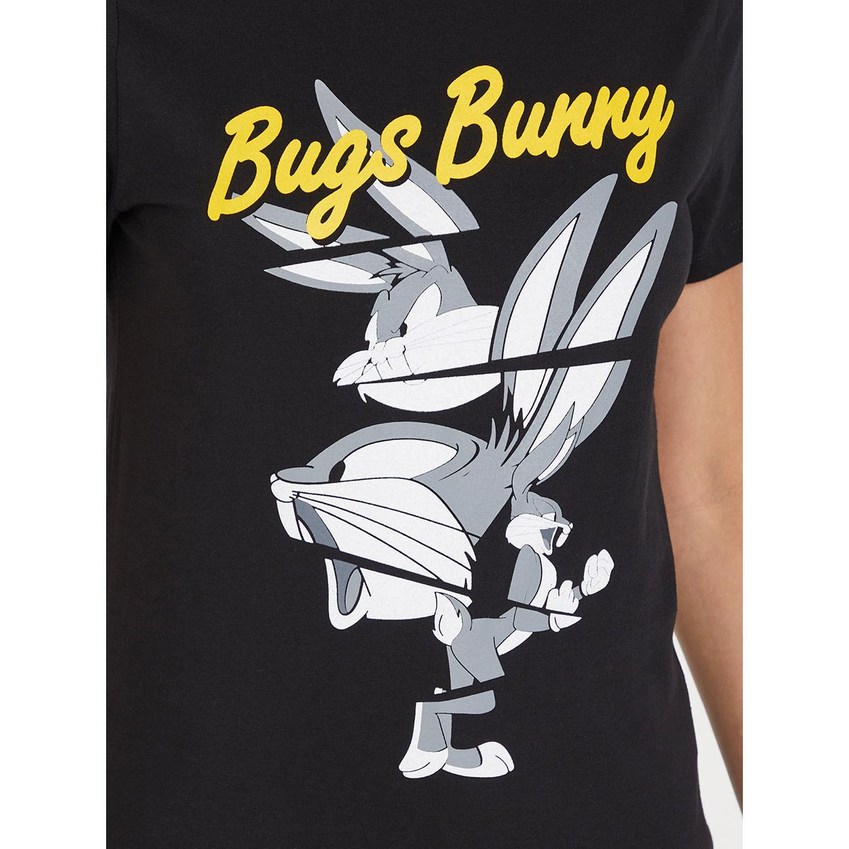 Styli Bugs Bunny Print Regular Fit T-shirt-women-clothing-tshirts-image-4