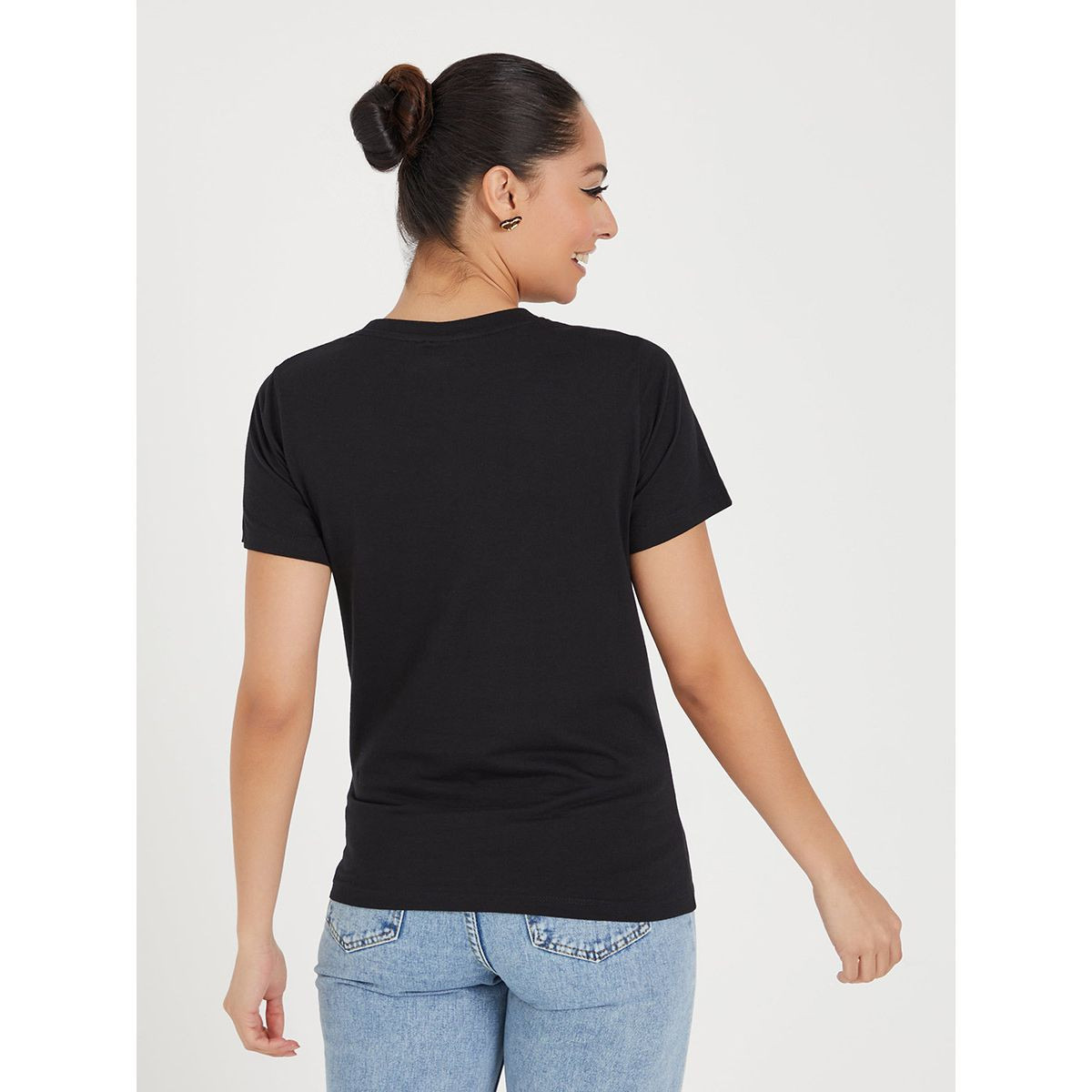 Styli Bugs Bunny Print Regular Fit T-shirt-women-clothing-tshirts-image-5