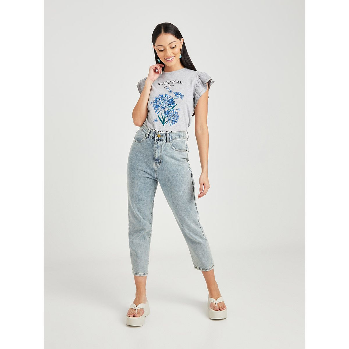 تيشيرت باكمام قصيرة وكشكش من ستايلي-women-clothing-tshirts-image-2