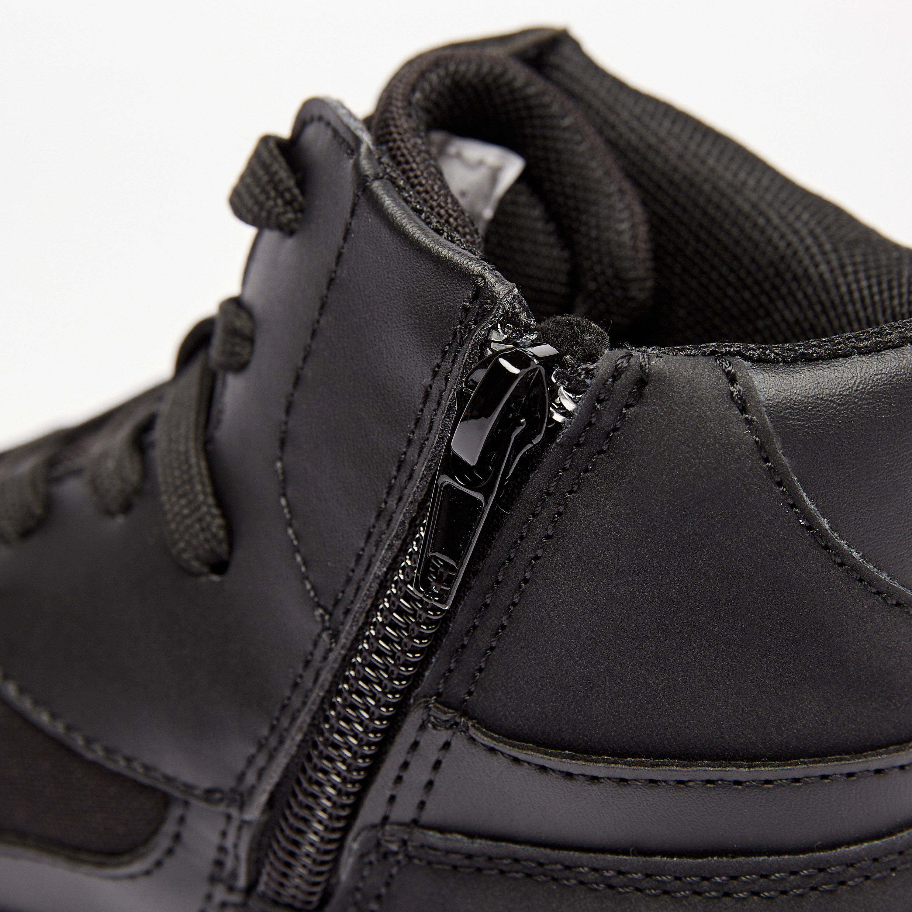 Mister Duchini Panelled High Top Sneakers with Zip Closure-boys-shoes-schoolshoes-image-16