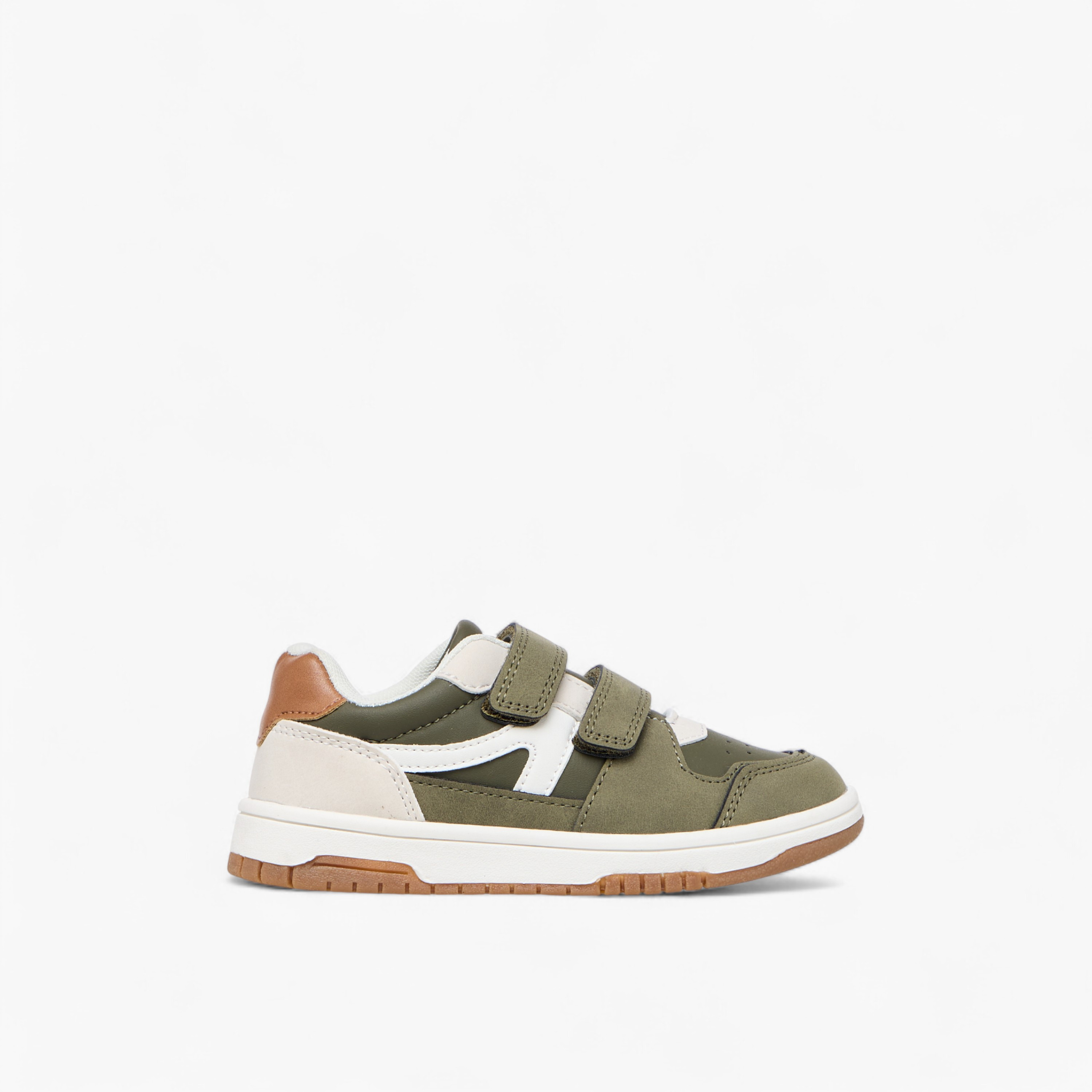 Juniors Boys Panelled Hook and Loop Sneakers-boys-shoes-sneakers-image-3