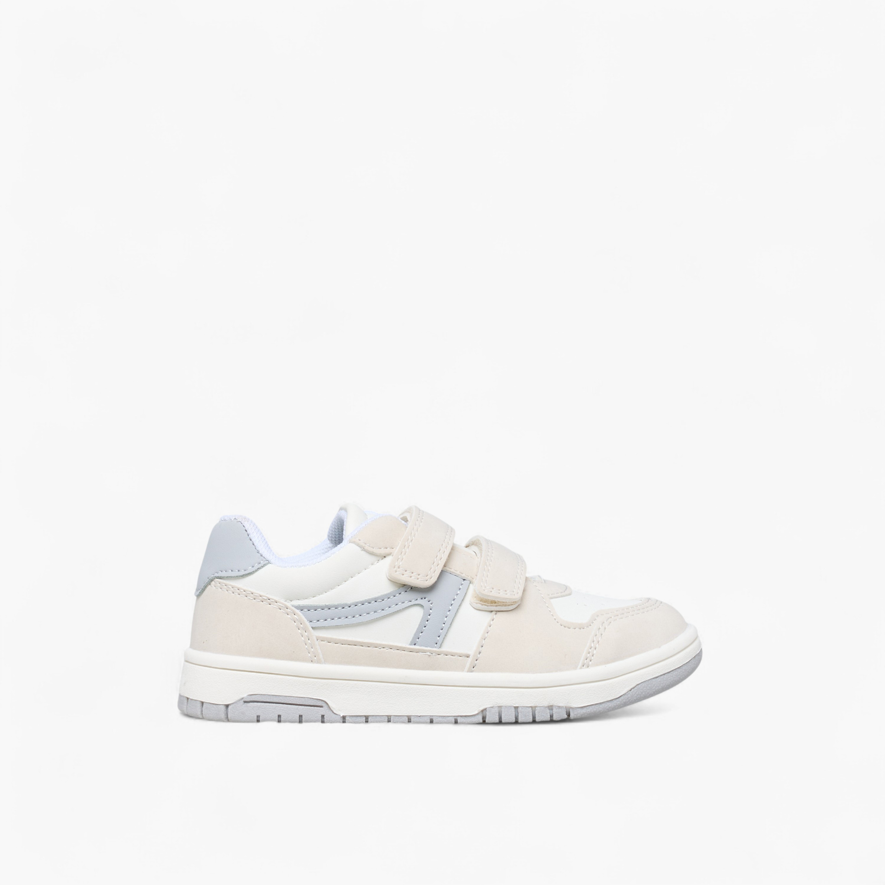 Juniors Boys Panelled Hook and Loop Sneakers-boys-shoes-sneakers-image-3