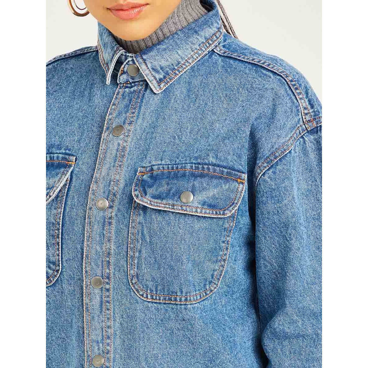 قميص دينيم بقصة واسعة من ستايلي-women-clothing-shirtsandblouses-blouses-image-5