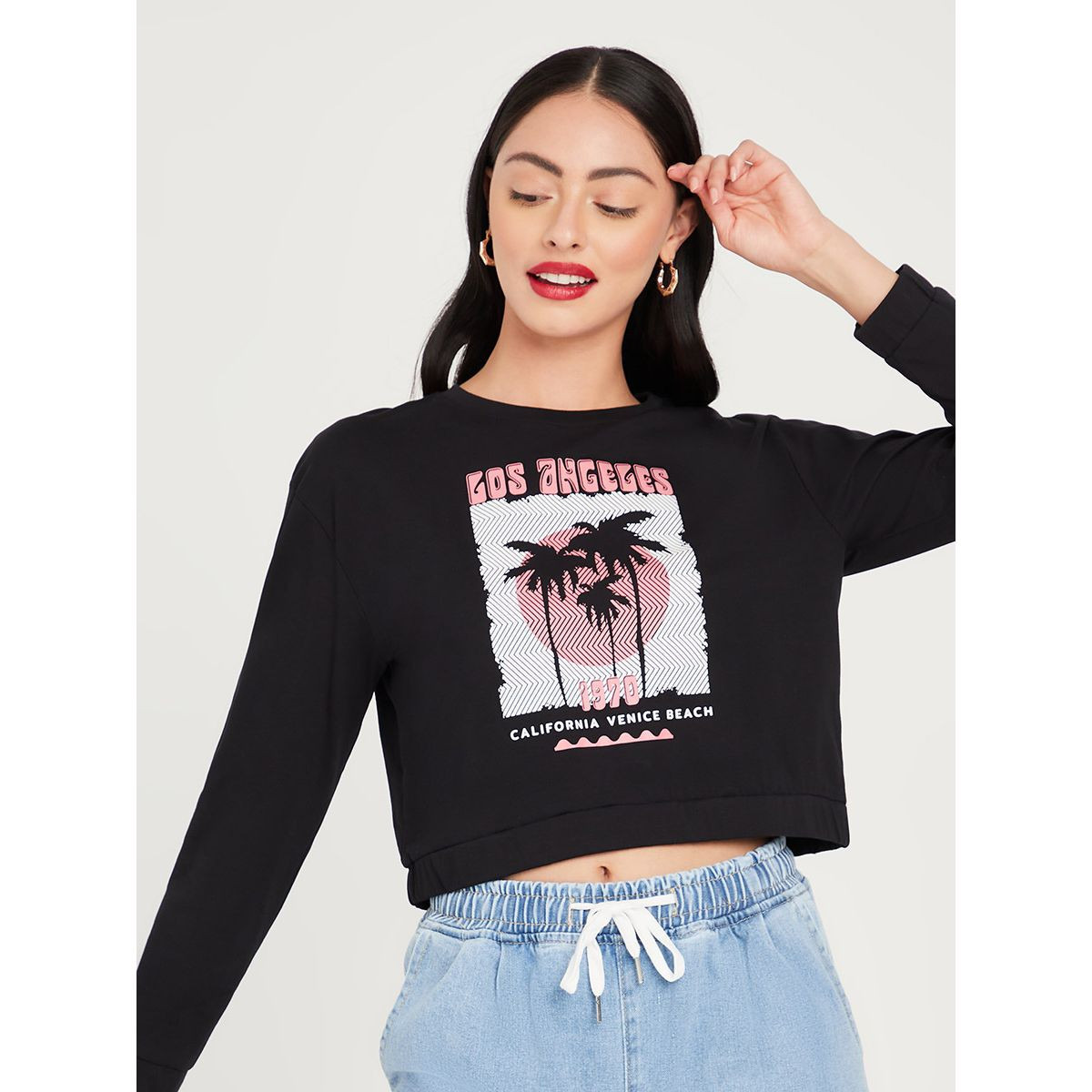 تيشيرت قصير باكمام طويلة من ستايلي-women-clothing-tshirts-image-1