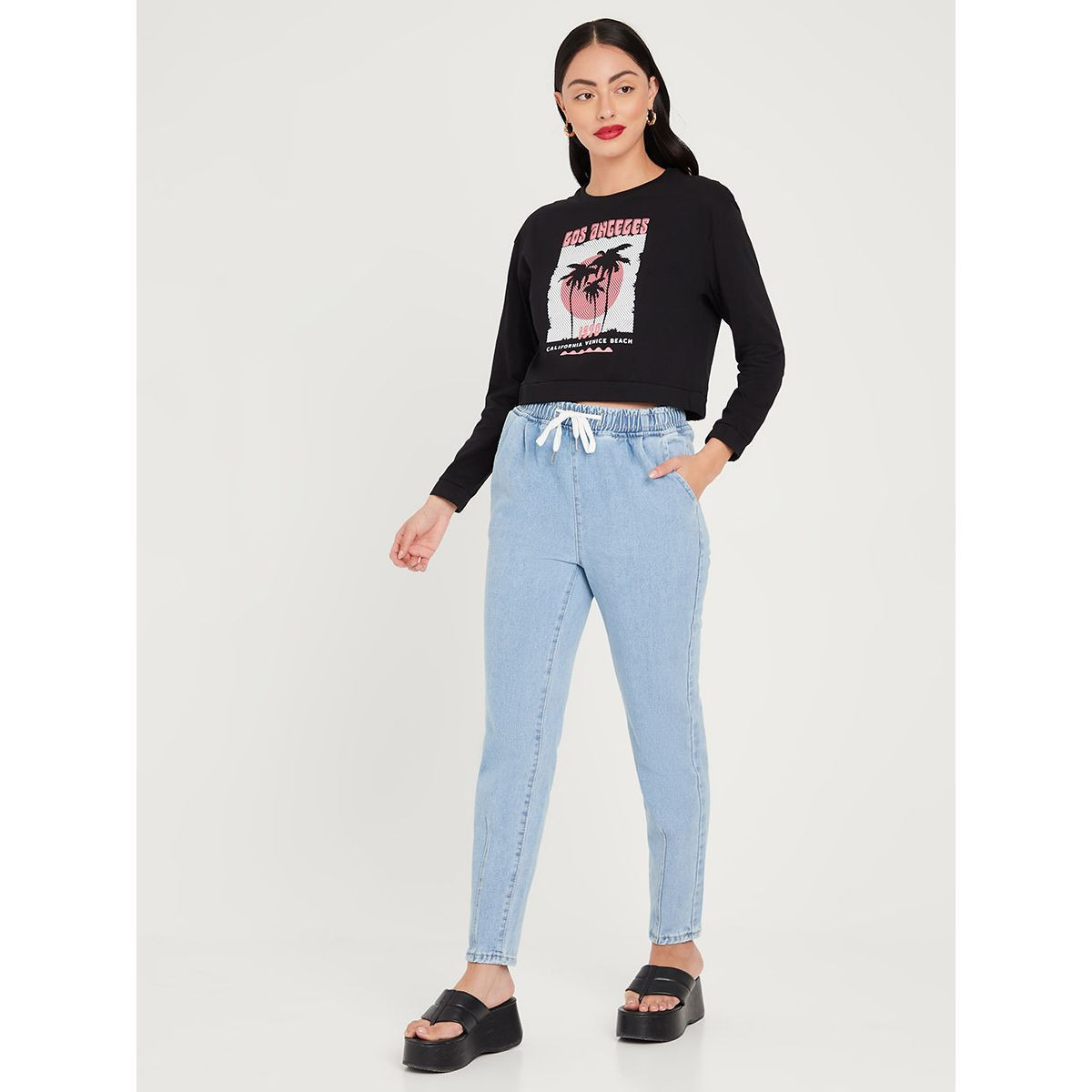 تيشيرت قصير باكمام طويلة من ستايلي-women-clothing-tshirts-image-2
