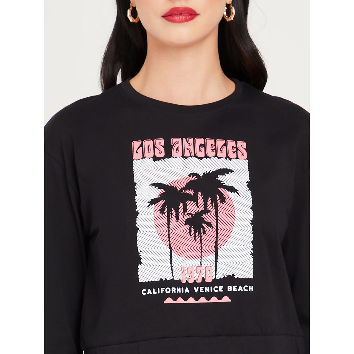 تيشيرت قصير باكمام طويلة من ستايلي-women-clothing-tshirts-image-3