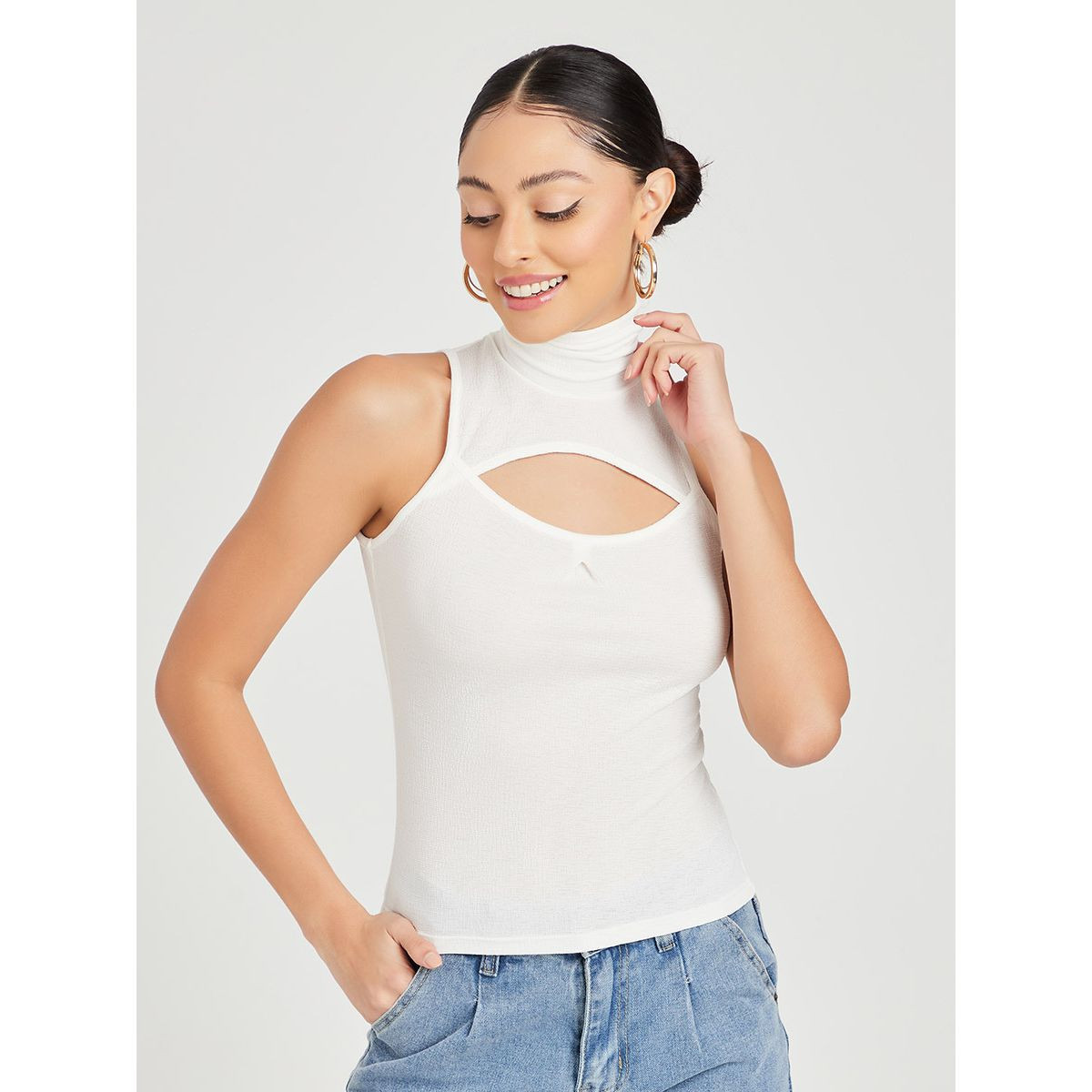 بلوزة بلا اكمام من ستايلي-women-clothing-shirtsandblouses-blouses-image-3