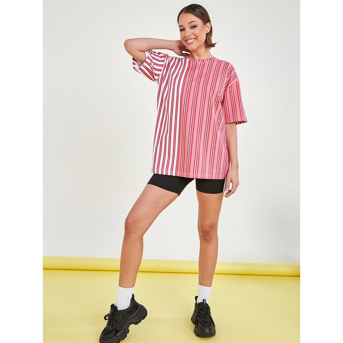 تيشيرت بنمط كتل الالوان-women-clothing-tshirts-image-2
