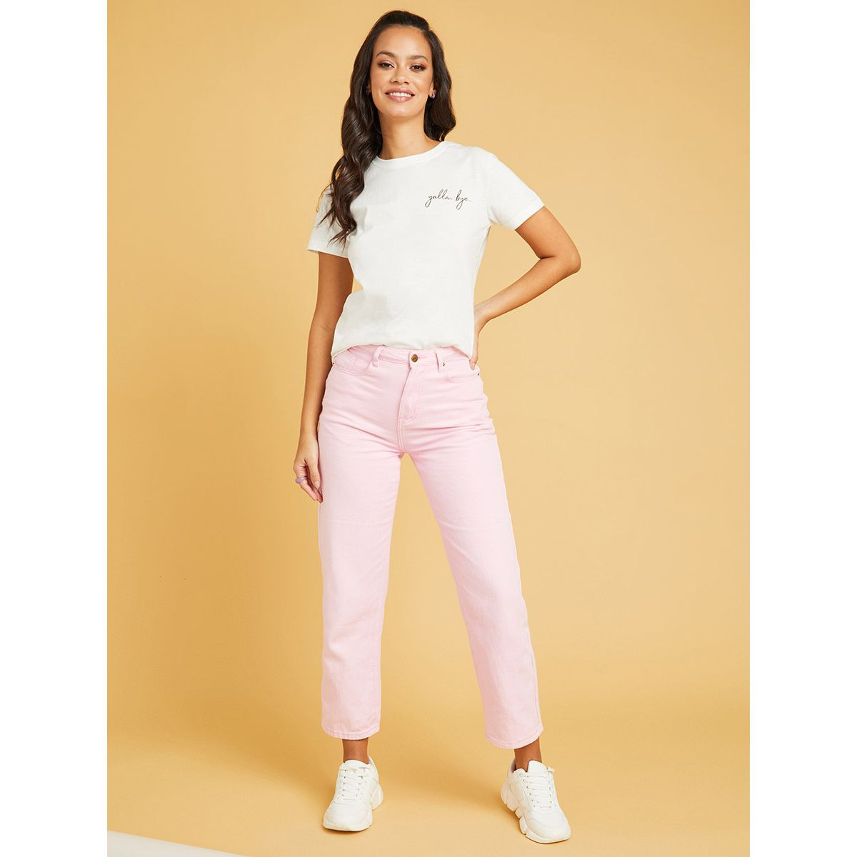 تيشيرت بقصة عادية واكمام قصيرة-women-clothing-tshirts-image-2