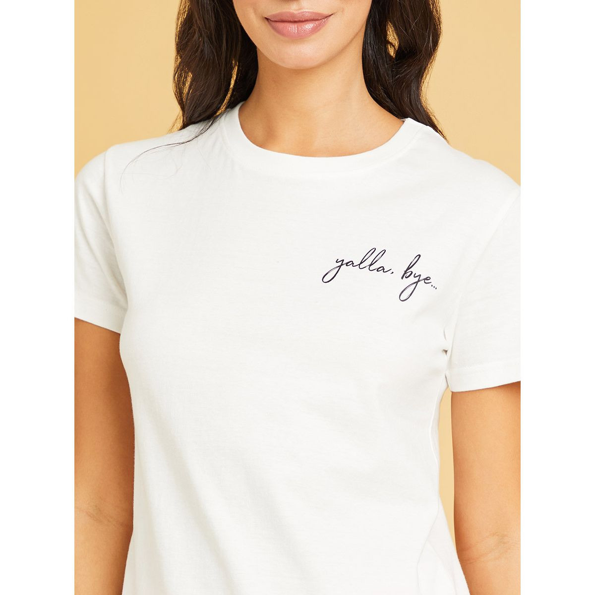 تيشيرت بقصة عادية واكمام قصيرة-women-clothing-tshirts-image-4