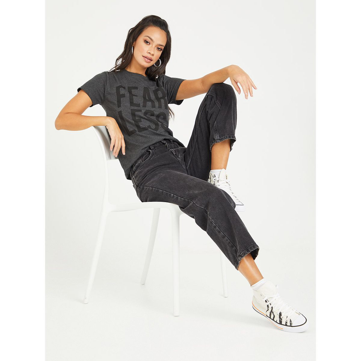 تيشيرت بقصة عادية واكمام قصيرة-women-clothing-tshirts-image-1