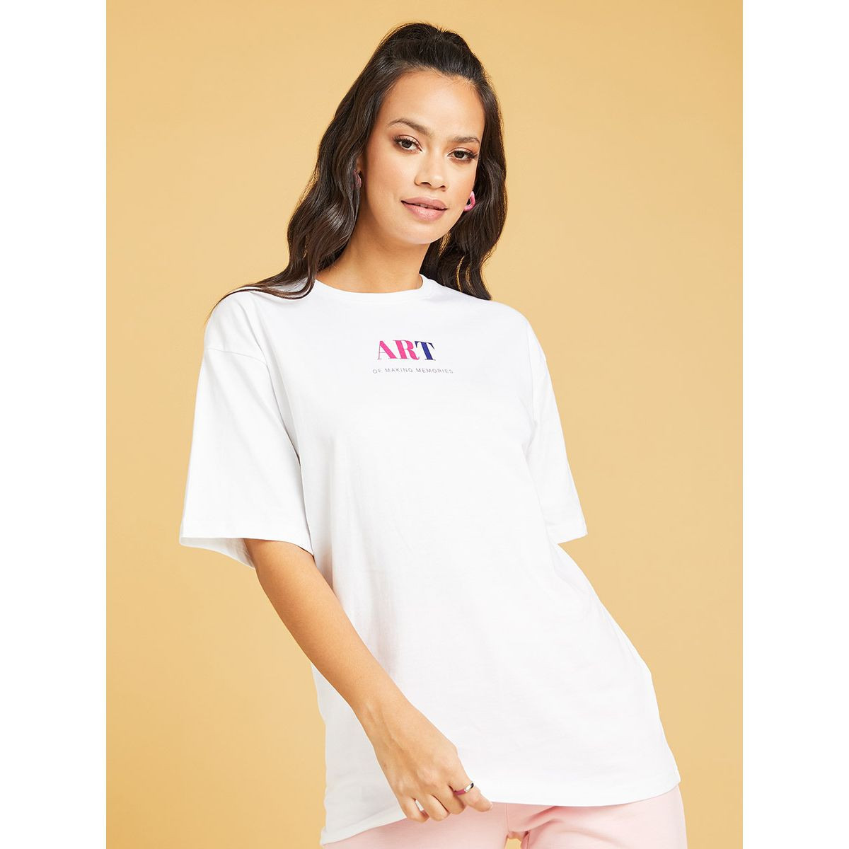 تيشيرت بقصة واسعة واكمام قصيرة-women-clothing-tshirts-image-4