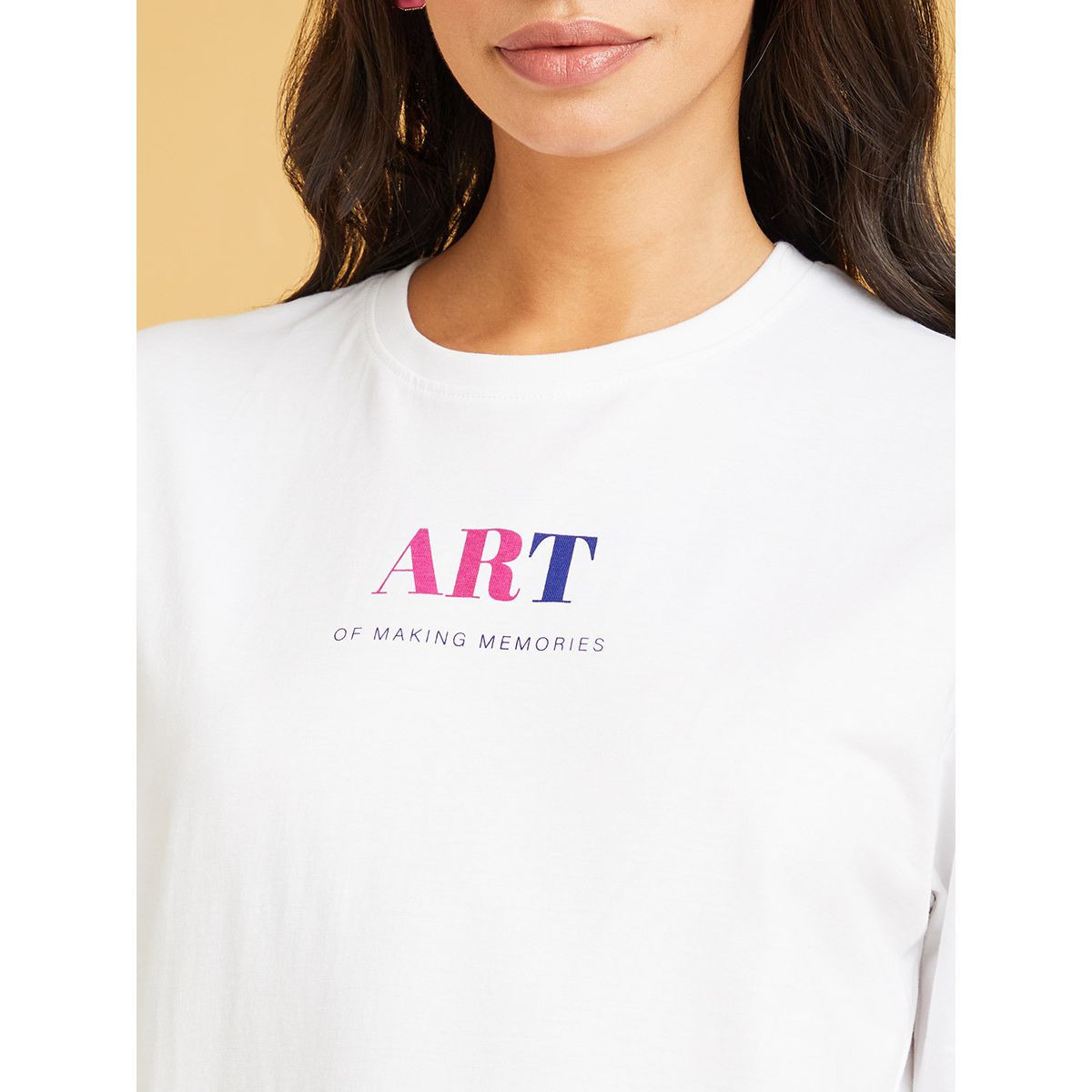 Styli Short Sleeves Geo Back Graphic Print Oversized Longline T-shirt-women-clothing-tshirts-image-5
