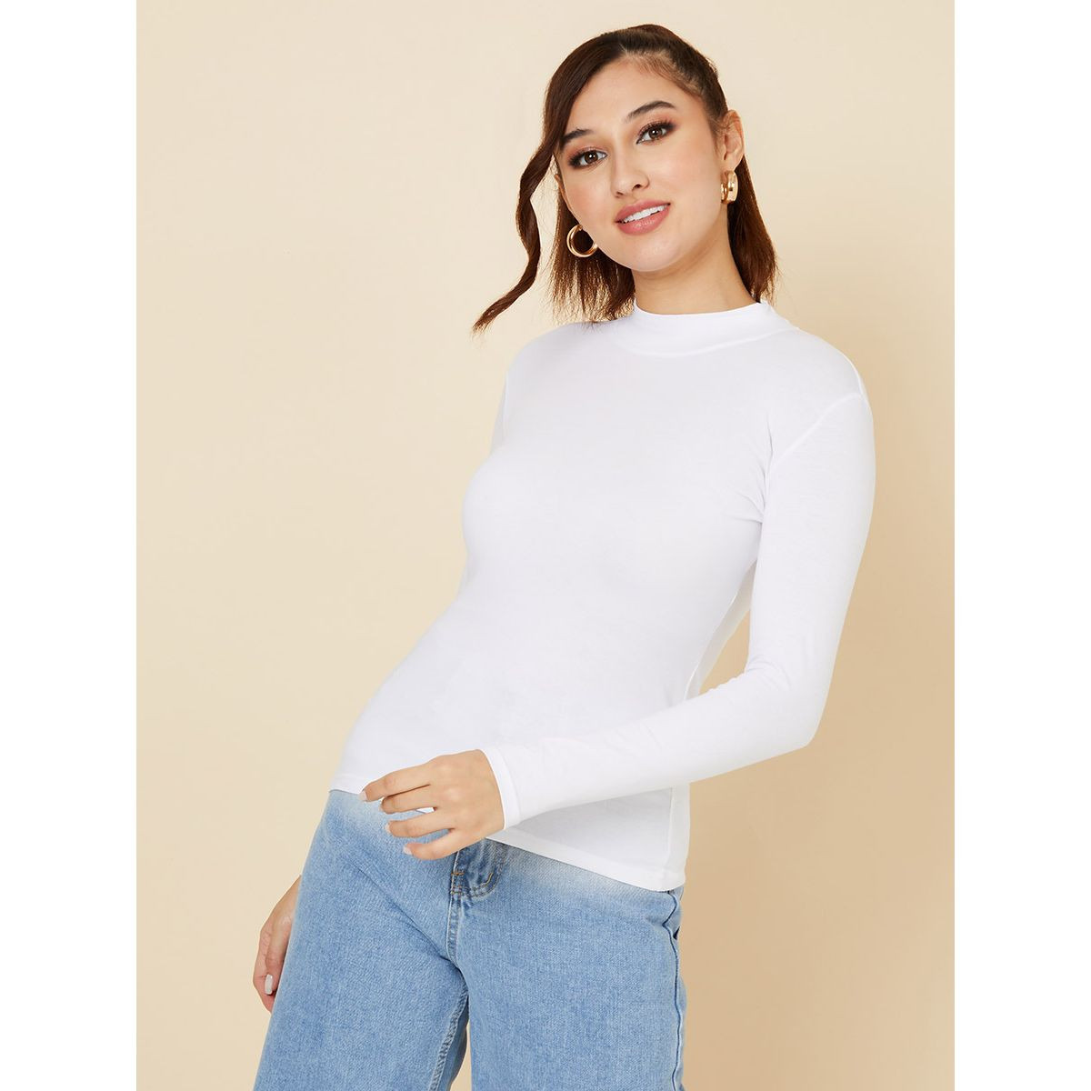 بلوزة بياقة عالية واكمام طويلة-women-clothing-shirtsandblouses-blouses-image-3