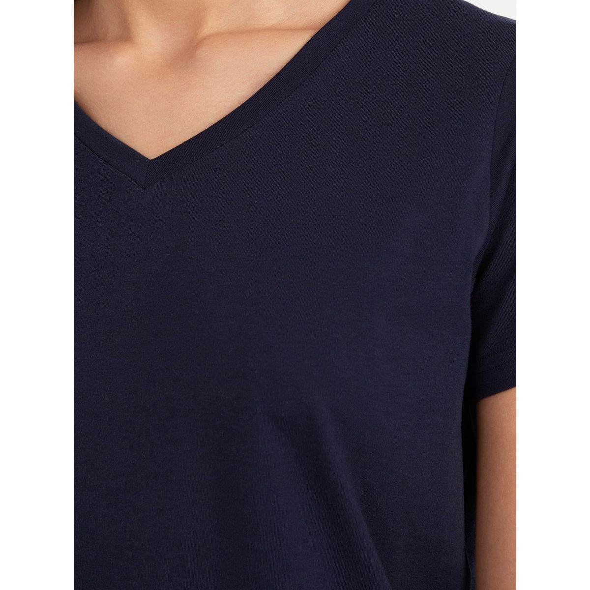 Styli Short Sleeves V Neck Regular Fit T-shirt-women-clothing-tshirts-image-3