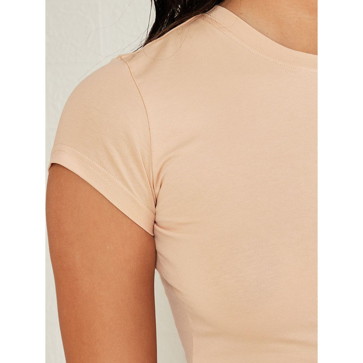 Styli Short Sleeves Crew Neck Fitted Crop T-shirt-women-clothing-tshirts-image-3