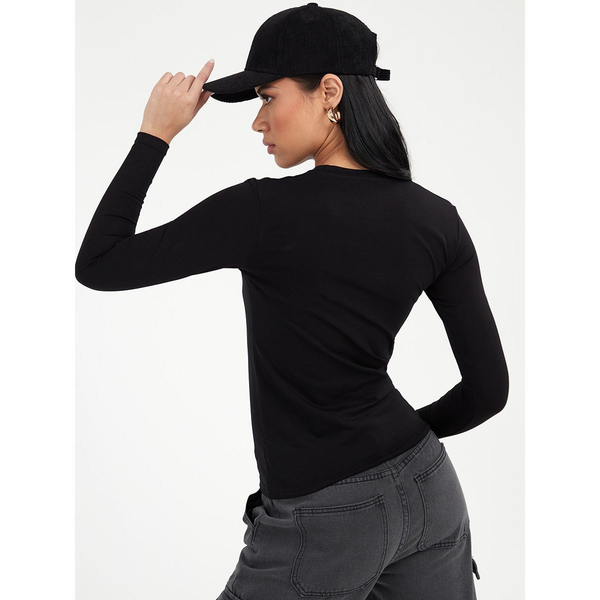 Styli Long Sleeves Regular Length Fitted T-shirt-women-clothing-tshirts-image-4